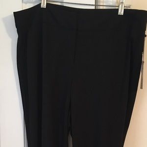 NWT Vince Camuto Black stretch knit straight pant.